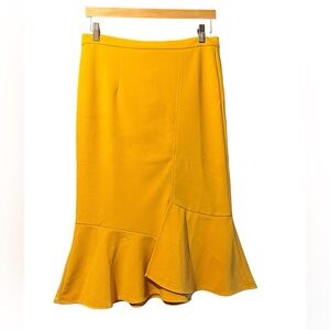Jemma Mustard Yellow Ruffle Mermaid Skirt